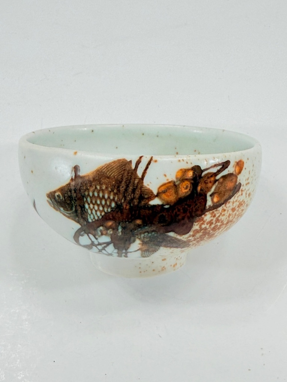 1960s ROYAL COPENHAGEN DANISH FAIENCE DIANA CERAMIC BOWL BY‎ NILS THORSSON VTG
